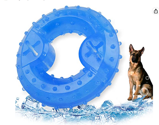 Dog Cooling Puppy Teething Ring Freeze Dogs Chew Toy For Summer/ Durable Pet Toy